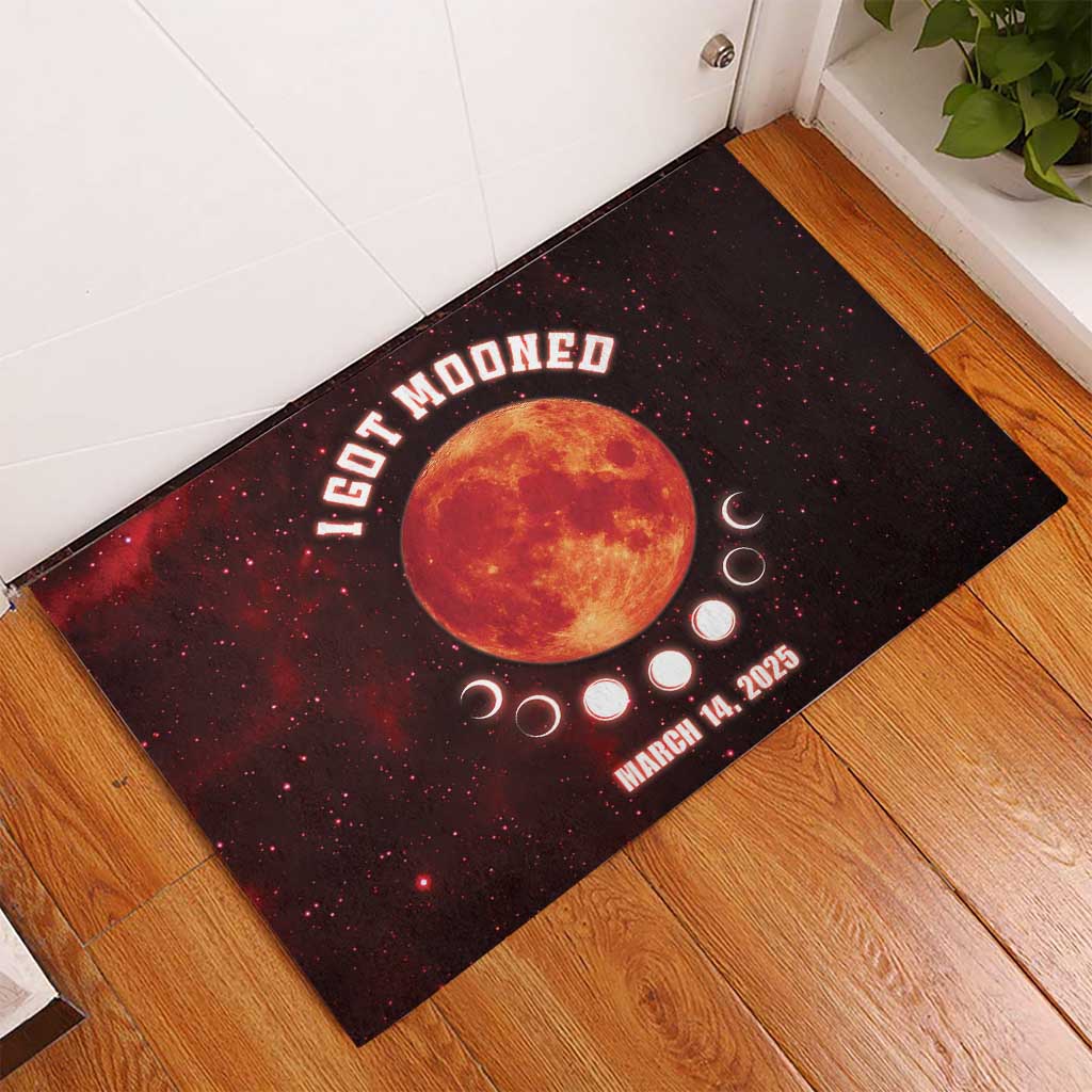 Blood Moon 2025 Rubber Doormat Total Lunar Eclipse
