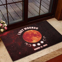 Blood Moon 2025 Rubber Doormat Total Lunar Eclipse