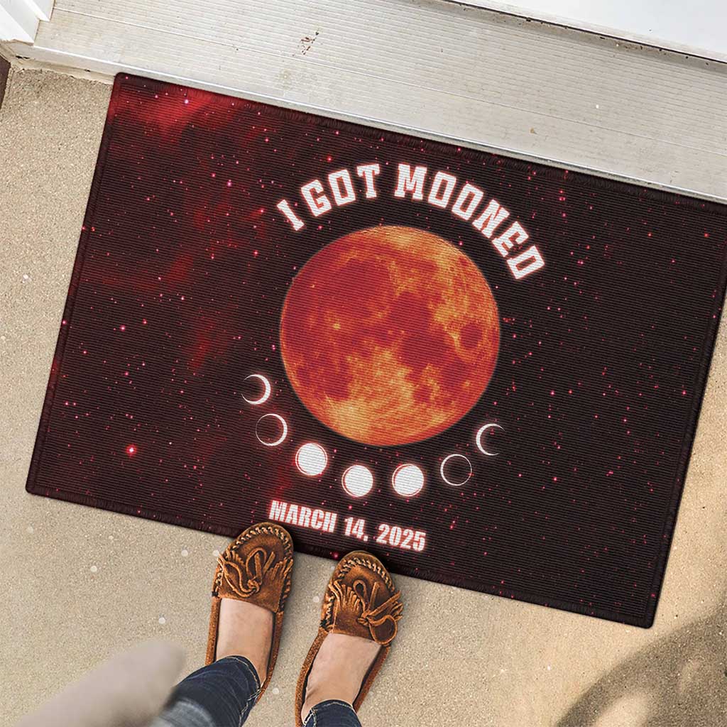 Blood Moon 2025 Rubber Doormat Total Lunar Eclipse