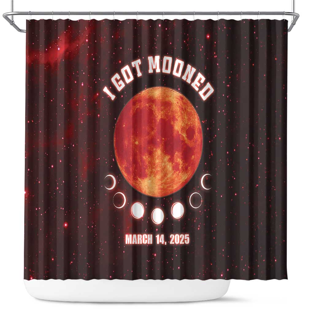 Blood Moon 2025 Shower Curtain Total Lunar Eclipse