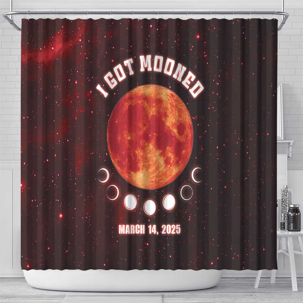 Blood Moon 2025 Shower Curtain Total Lunar Eclipse