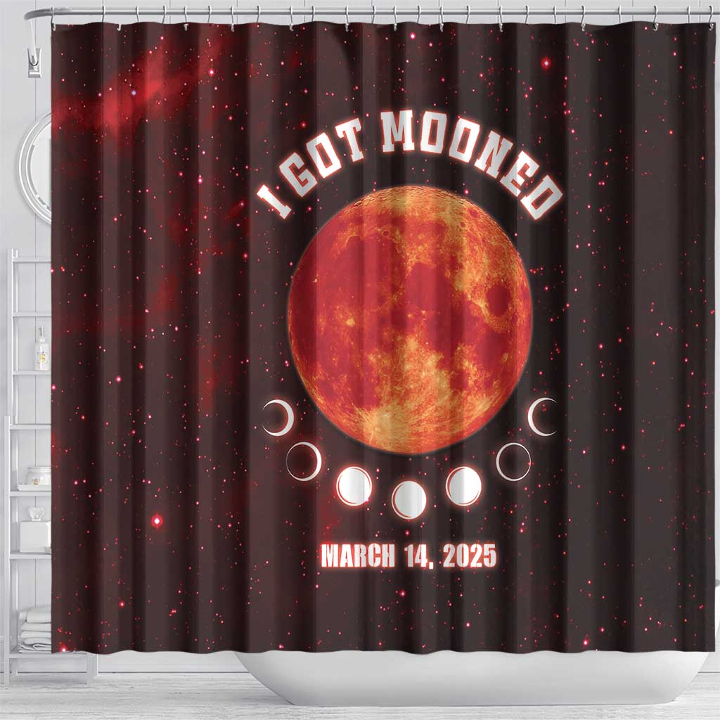 Blood Moon 2025 Shower Curtain Total Lunar Eclipse