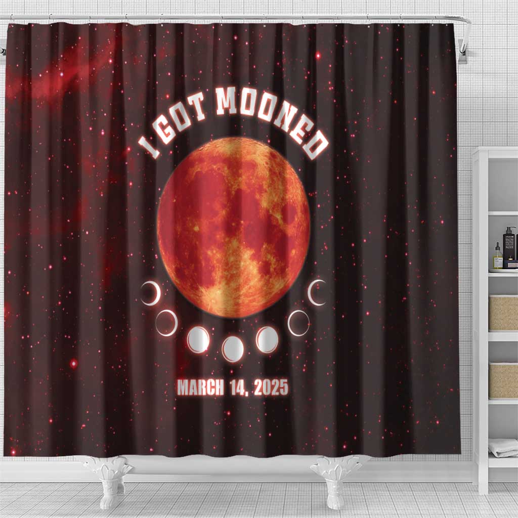 Blood Moon 2025 Shower Curtain Total Lunar Eclipse