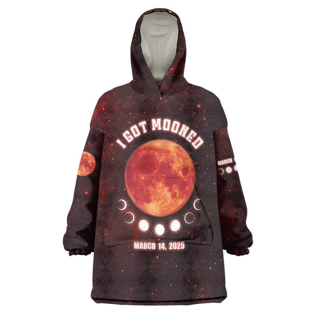 Blood Moon 2025 Wearable Blanket Hoodie Total Lunar Eclipse