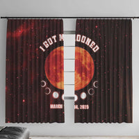 Blood Moon 2025 Window Curtain Total Lunar Eclipse