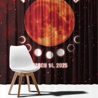 Blood Moon 2025 Window Curtain Total Lunar Eclipse
