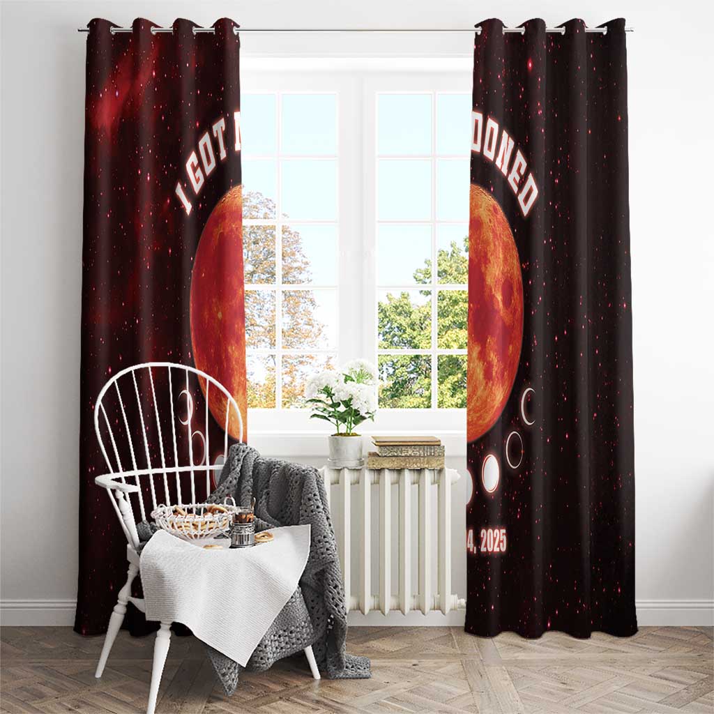 Blood Moon 2025 Window Curtain Total Lunar Eclipse