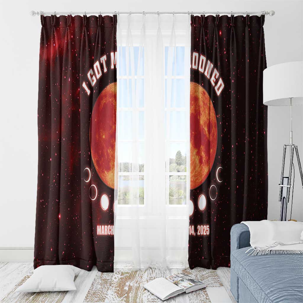 Blood Moon 2025 Window Curtain Total Lunar Eclipse