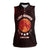 Blood Moon 2025 Women Sleeveless Polo Shirt Total Lunar Eclipse