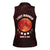 Blood Moon 2025 Women Sleeveless Polo Shirt Total Lunar Eclipse