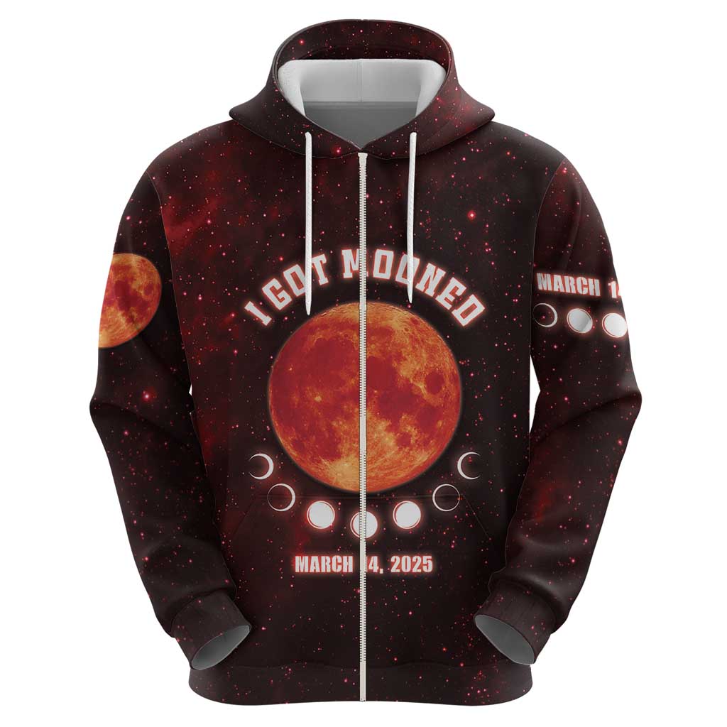 Blood Moon 2025 Zip Hoodie Total Lunar Eclipse
