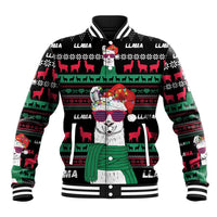 Llama Funny Baseball Jacket Llama Christmas DT04 - Wonder Print Shop