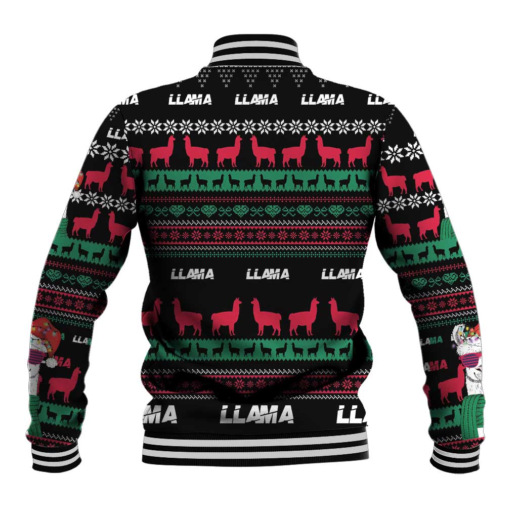 Llama Funny Baseball Jacket Llama Christmas DT04 - Wonder Print Shop