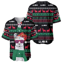 Llama Funny Baseball Jersey Llama Christmas DT04 - Wonder Print Shop