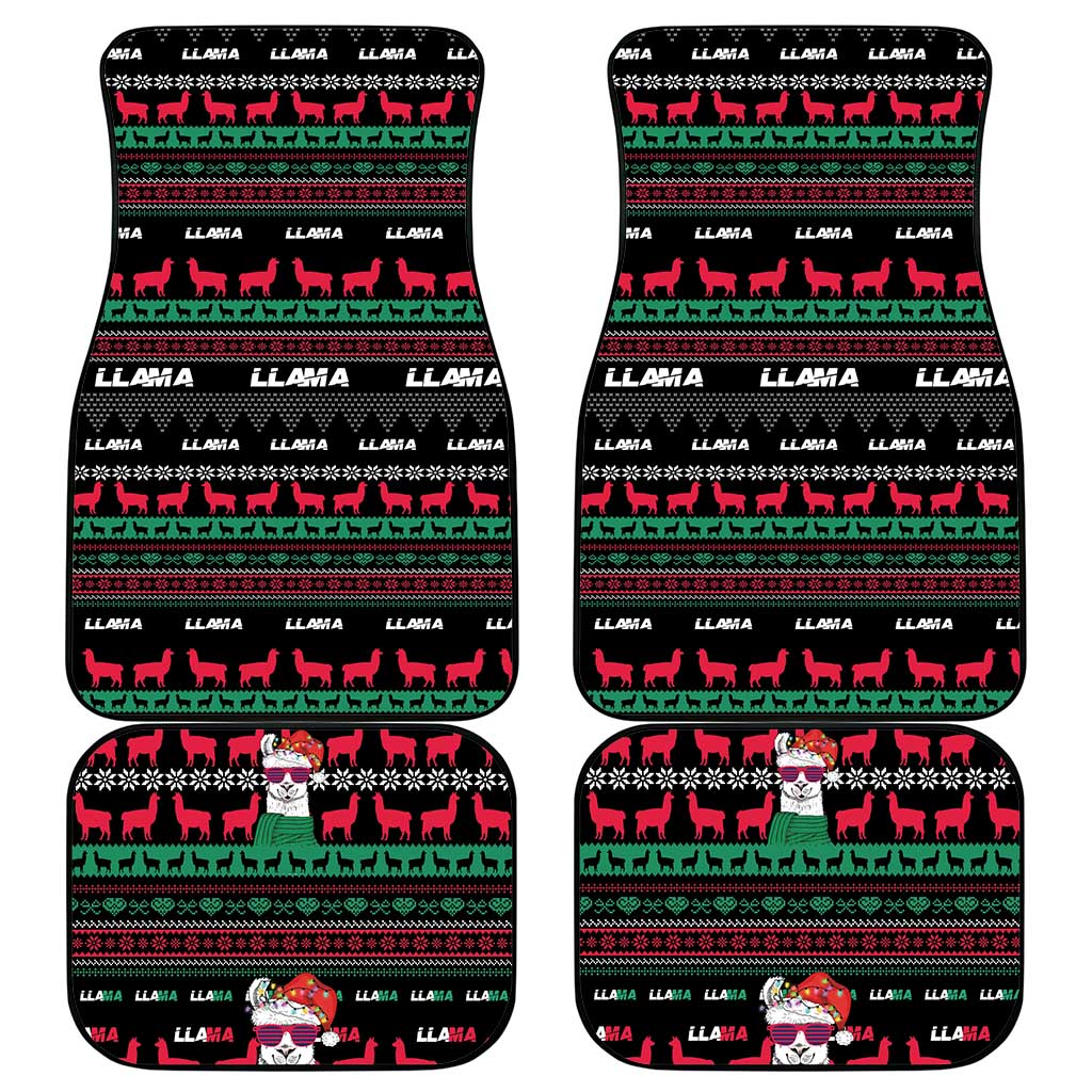 Llama Funny Car Mats Llama Christmas DT04 - Wonder Print Shop