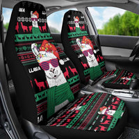 Llama Funny Car Seat Cover Llama Christmas DT04 - Wonder Print Shop