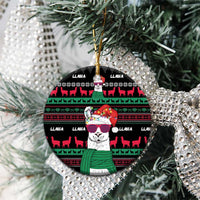 Llama Funny Ceramic Ornament Llama Christmas DT04 - Wonder Print Shop