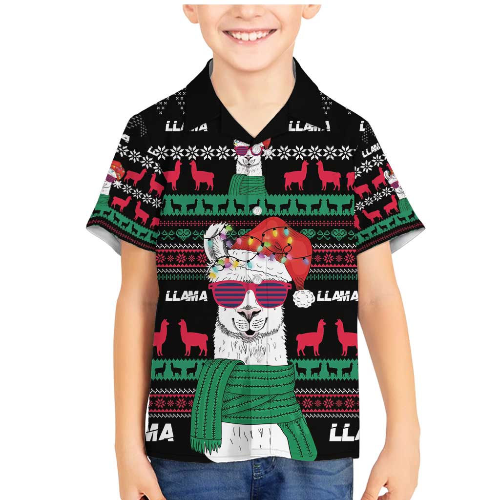 Llama Funny Family Matching Mermaid Dress and Hawaiian Shirt Llama Christmas DT04 - Wonder Print Shop