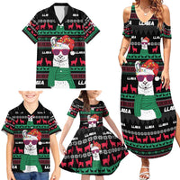 Llama Funny Family Matching Summer Maxi Dress and Hawaiian Shirt Llama Christmas DT04 - Wonder Print Shop