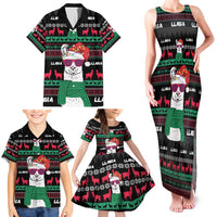 Llama Funny Family Matching Tank Maxi Dress and Hawaiian Shirt Llama Christmas DT04 - Wonder Print Shop