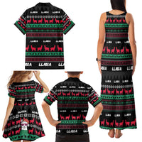 Llama Funny Family Matching Tank Maxi Dress and Hawaiian Shirt Llama Christmas DT04 - Wonder Print Shop