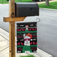 Llama Funny Garden Flag Llama Christmas DT04 - Wonder Print Shop