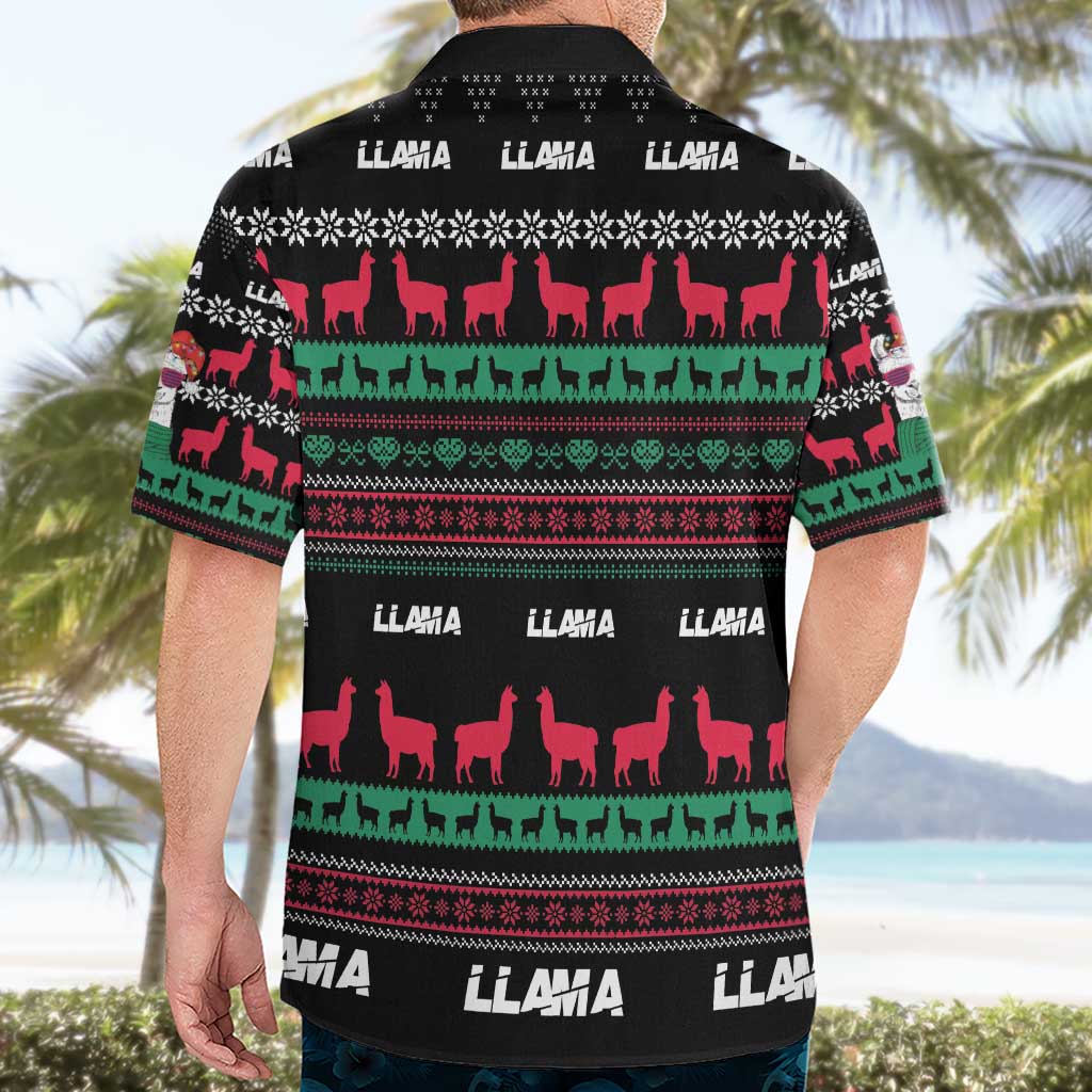 Llama Funny Hawaiian Shirt Llama Christmas DT04 - Wonder Print Shop