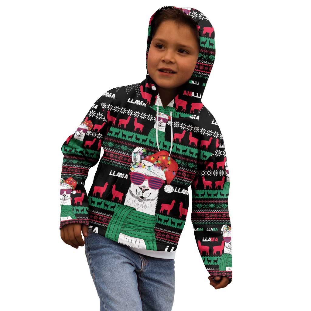 Llama Funny Kid Hoodie Llama Christmas DT04 - Wonder Print Shop