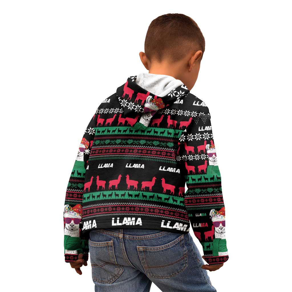 Llama Funny Kid Hoodie Llama Christmas DT04 - Wonder Print Shop