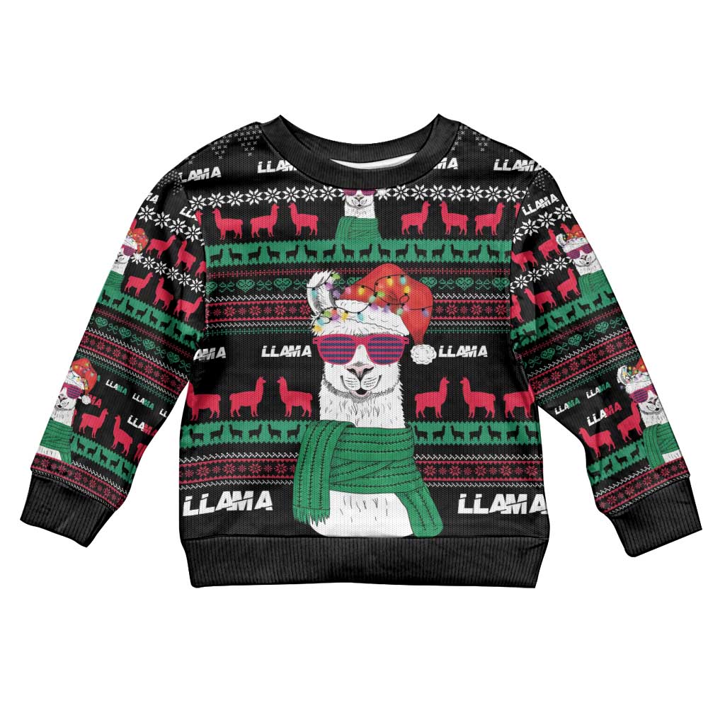Llama Funny Kid Ugly Christmas Sweater Llama Christmas DT04 - Wonder Print Shop