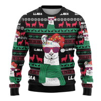 Llama Funny Ugly Christmas Sweater Llama Christmas DT04 - Wonder Print Shop