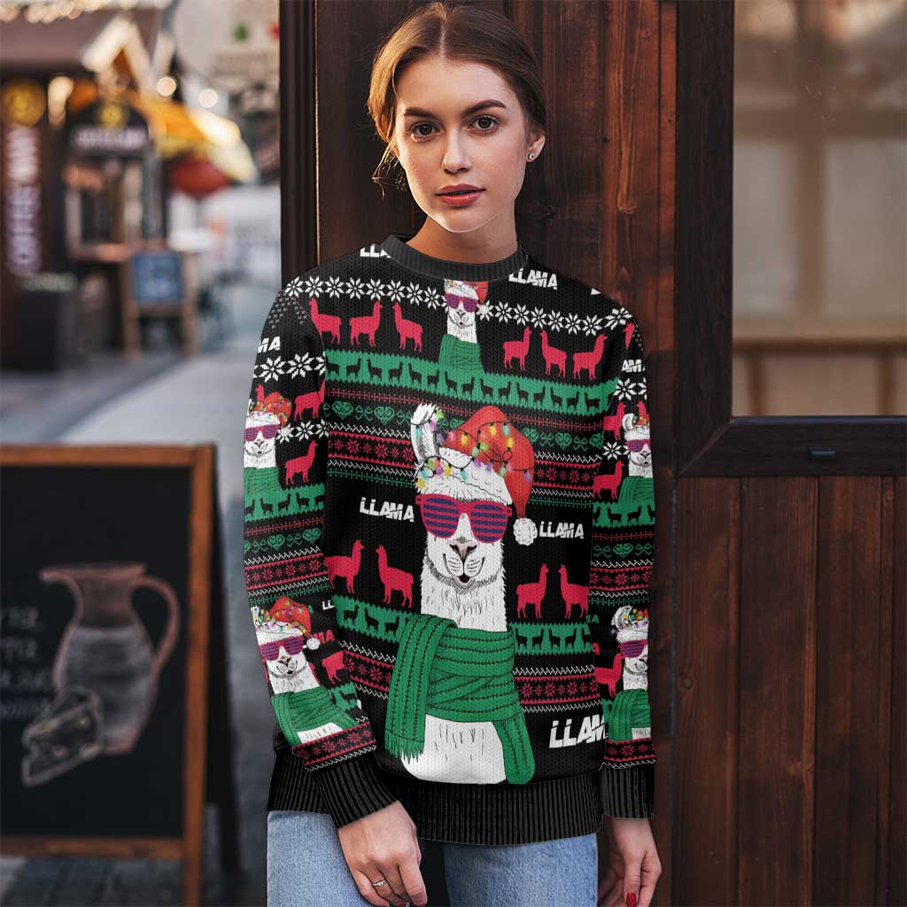 Llama Funny Ugly Christmas Sweater Llama Christmas DT04 - Wonder Print Shop