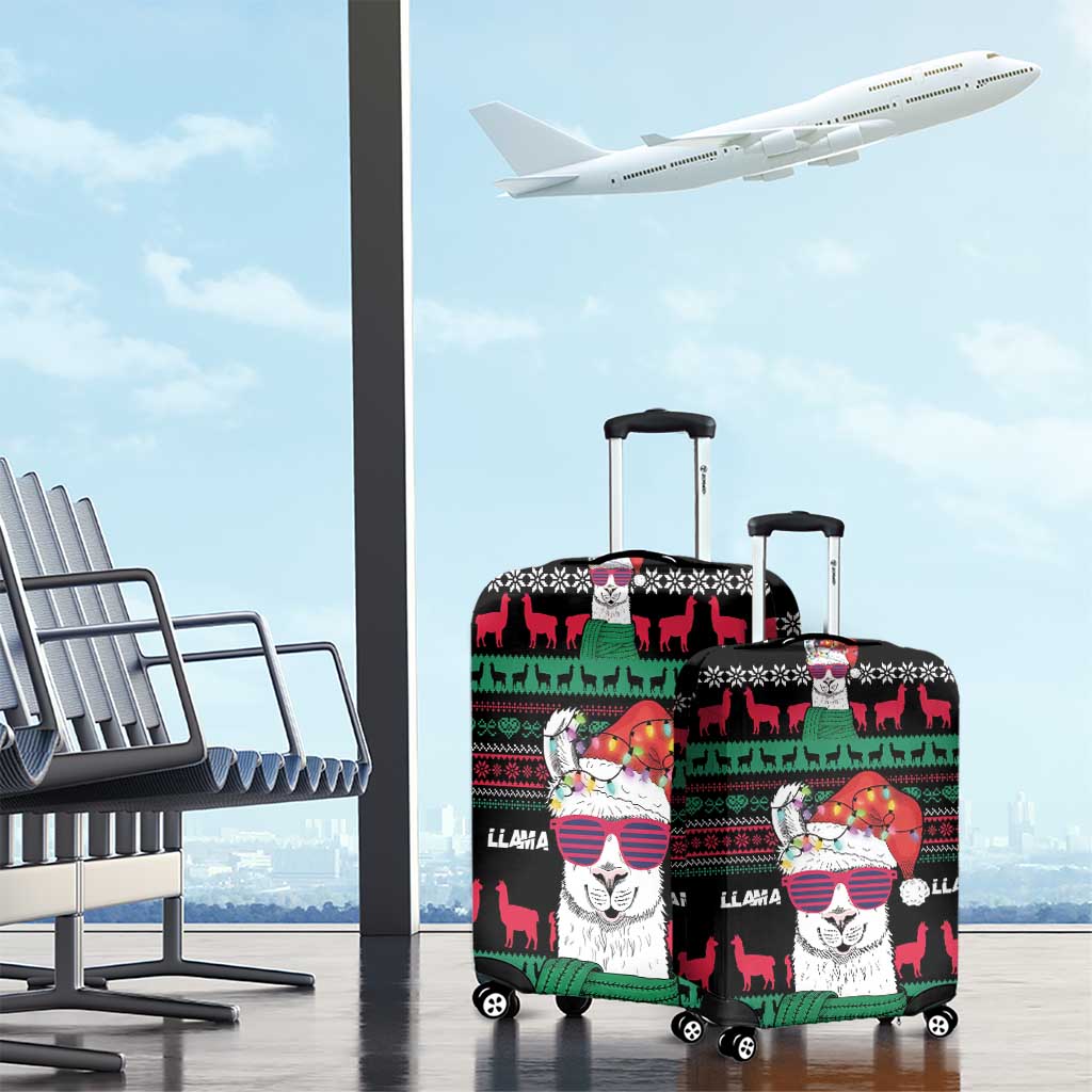 Llama Funny Luggage Cover Llama Christmas DT04 - Wonder Print Shop