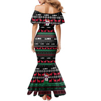 Llama Funny Mermaid Dress Llama Christmas DT04 - Wonder Print Shop