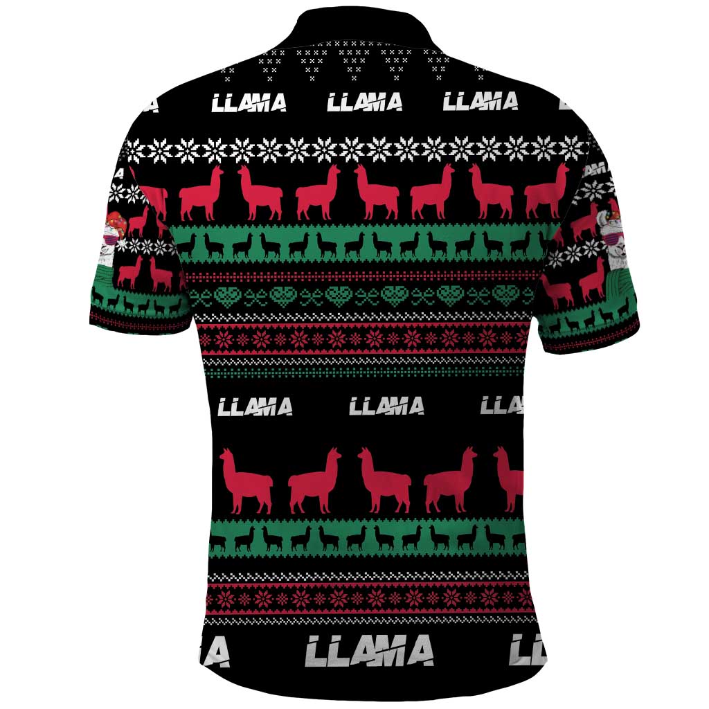 Llama Funny Polo Shirt Llama Christmas DT04 - Wonder Print Shop