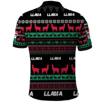 Llama Funny Polo Shirt Llama Christmas DT04 - Wonder Print Shop