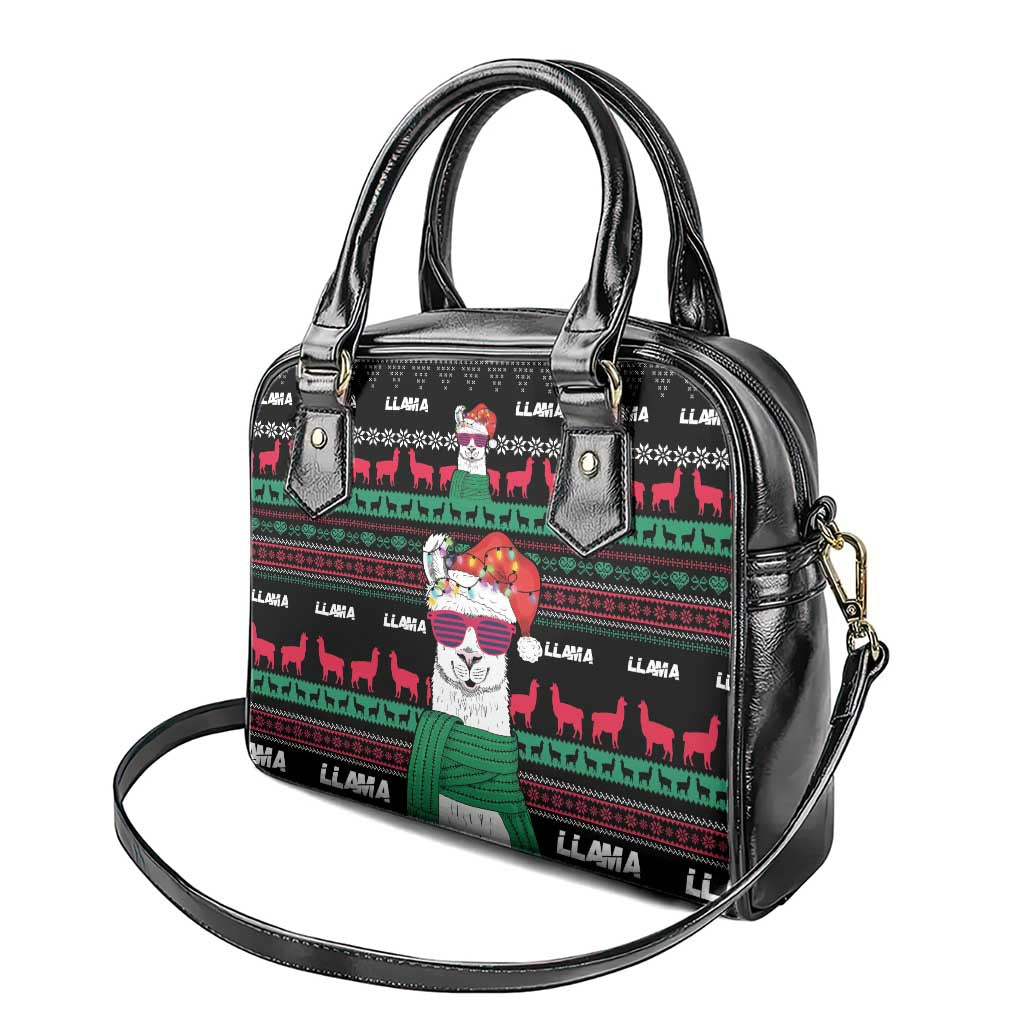 Llama Funny Shoulder Handbag Llama Christmas