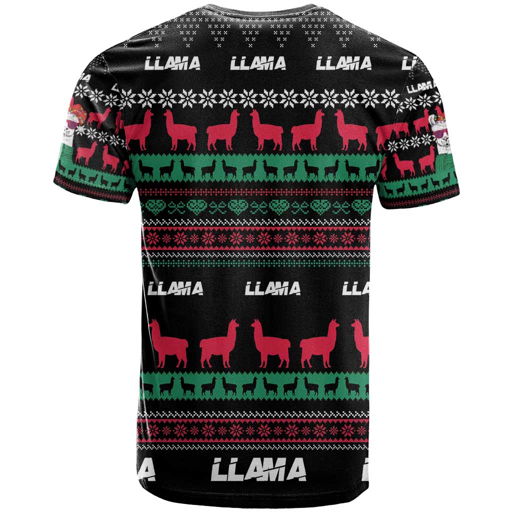 Llama Funny T Shirt Llama Christmas DT04 - Wonder Print Shop
