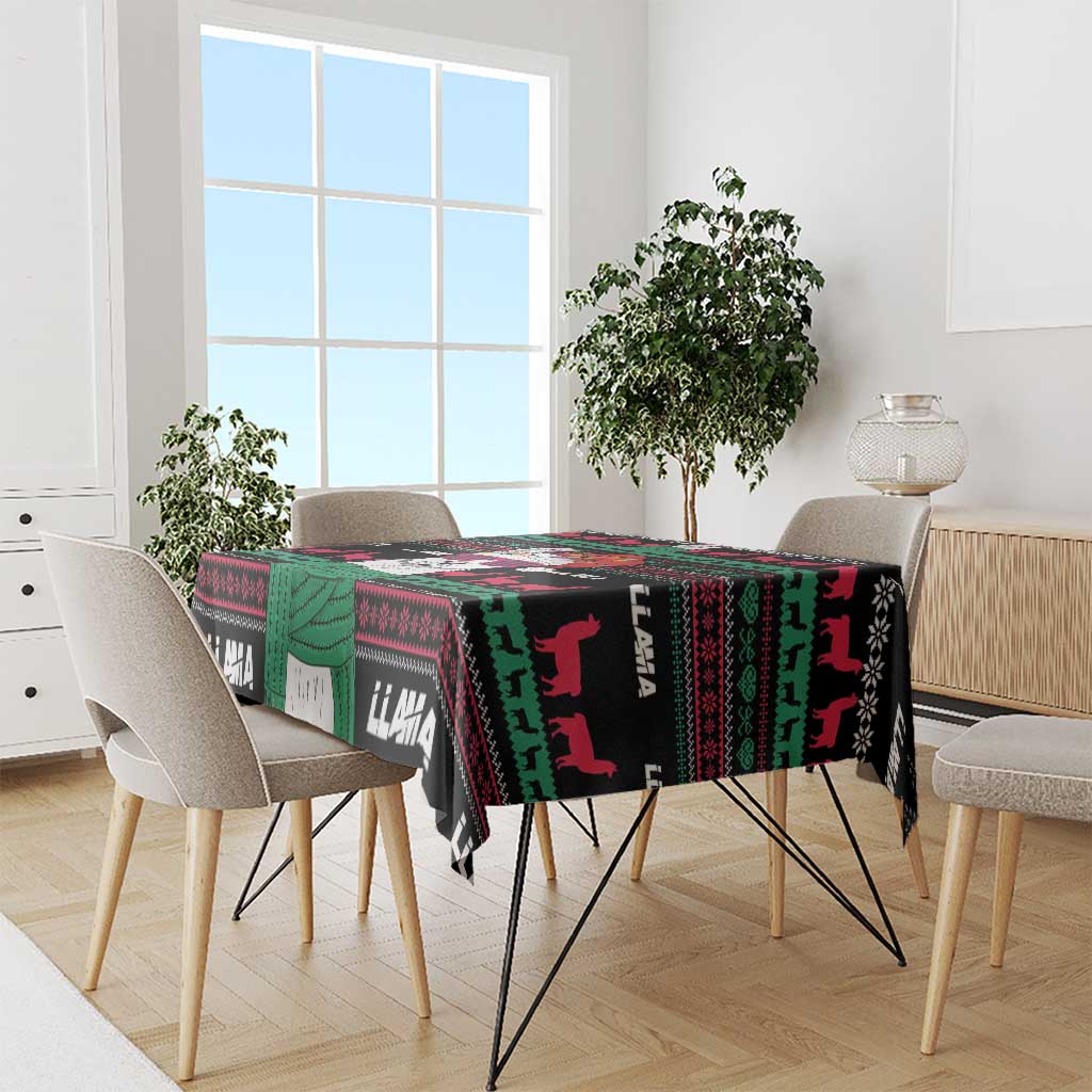 Llama Funny Tablecloth Llama Christmas DT04 - Wonder Print Shop