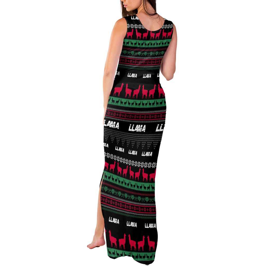 Llama Funny Tank Maxi Dress Llama Christmas DT04 - Wonder Print Shop