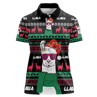 Llama Funny Women Polo Shirt Llama Christmas DT04 - Wonder Print Shop
