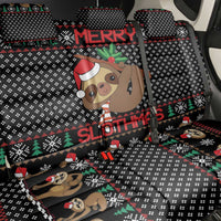 Merry Slothmas Back Car Seat Cover Cute Sloth Christmas DT04 - Wonder Print Shop