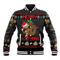 Merry Slothmas Baseball Jacket Cute Sloth Christmas DT04 - Wonder Print Shop