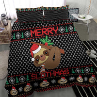 Merry Slothmas Bedding Set Cute Sloth Christmas DT04 - Wonder Print Shop