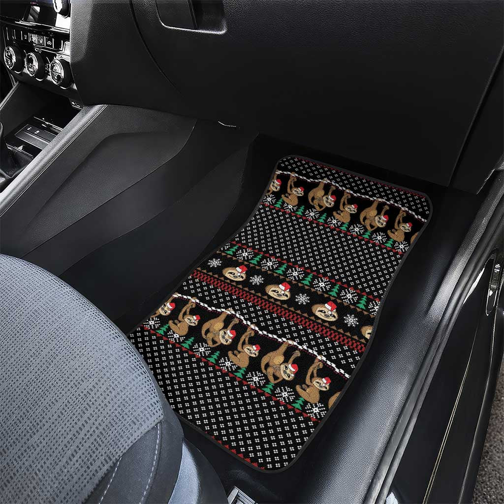 Merry Slothmas Car Mats Cute Sloth Christmas DT04 - Wonder Print Shop