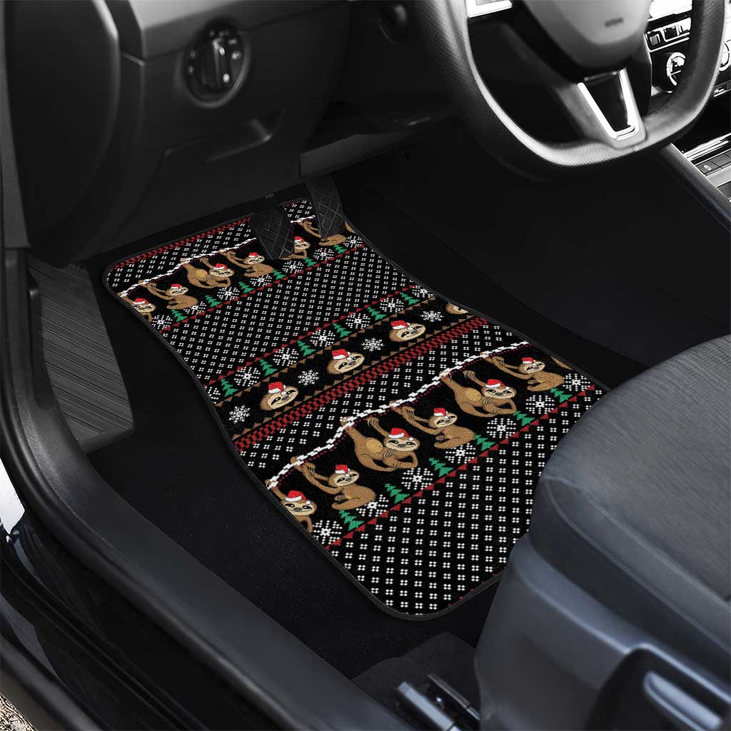 Merry Slothmas Car Mats Cute Sloth Christmas DT04 - Wonder Print Shop