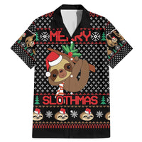 Merry Slothmas Family Matching Mermaid Dress and Hawaiian Shirt Cute Sloth Christmas DT04 - Wonder Print Shop