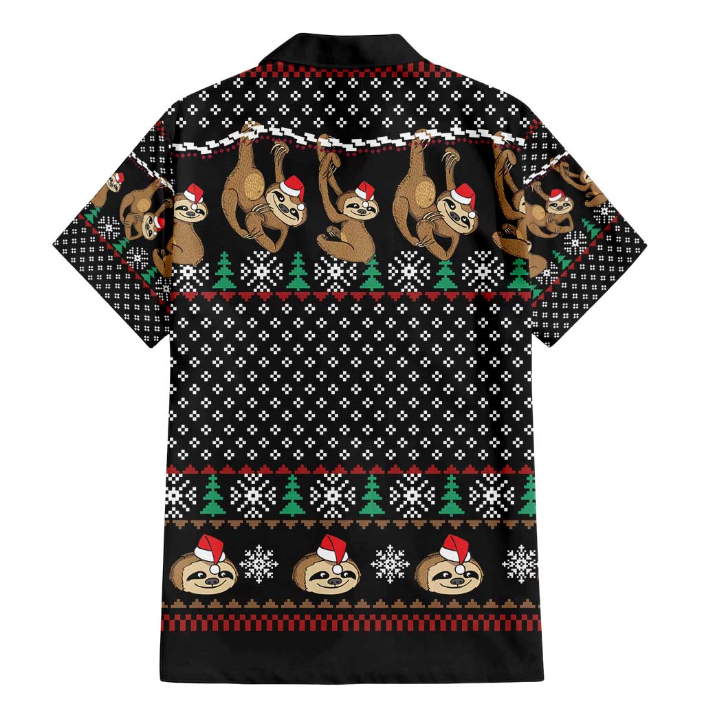 Merry Slothmas Family Matching Mermaid Dress and Hawaiian Shirt Cute Sloth Christmas DT04 - Wonder Print Shop