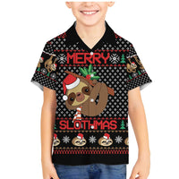 Merry Slothmas Family Matching Mermaid Dress and Hawaiian Shirt Cute Sloth Christmas DT04 - Wonder Print Shop