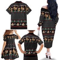 Merry Slothmas Family Matching Off The Shoulder Long Sleeve Dress and Hawaiian Shirt Cute Sloth Christmas DT04 - Wonder Print Shop